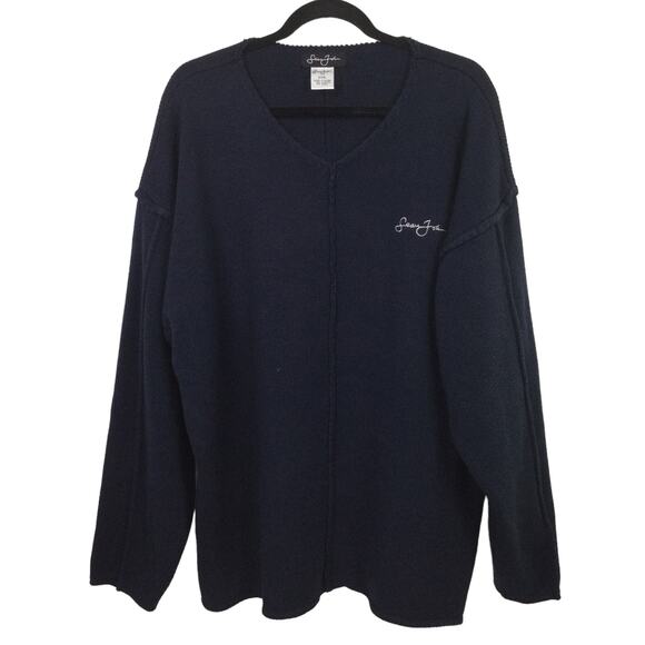 Sean John Vintage Men's Classiccore Preppy Pullover Wool Blend Blue Sweater XXXL - Picture 1 of 11